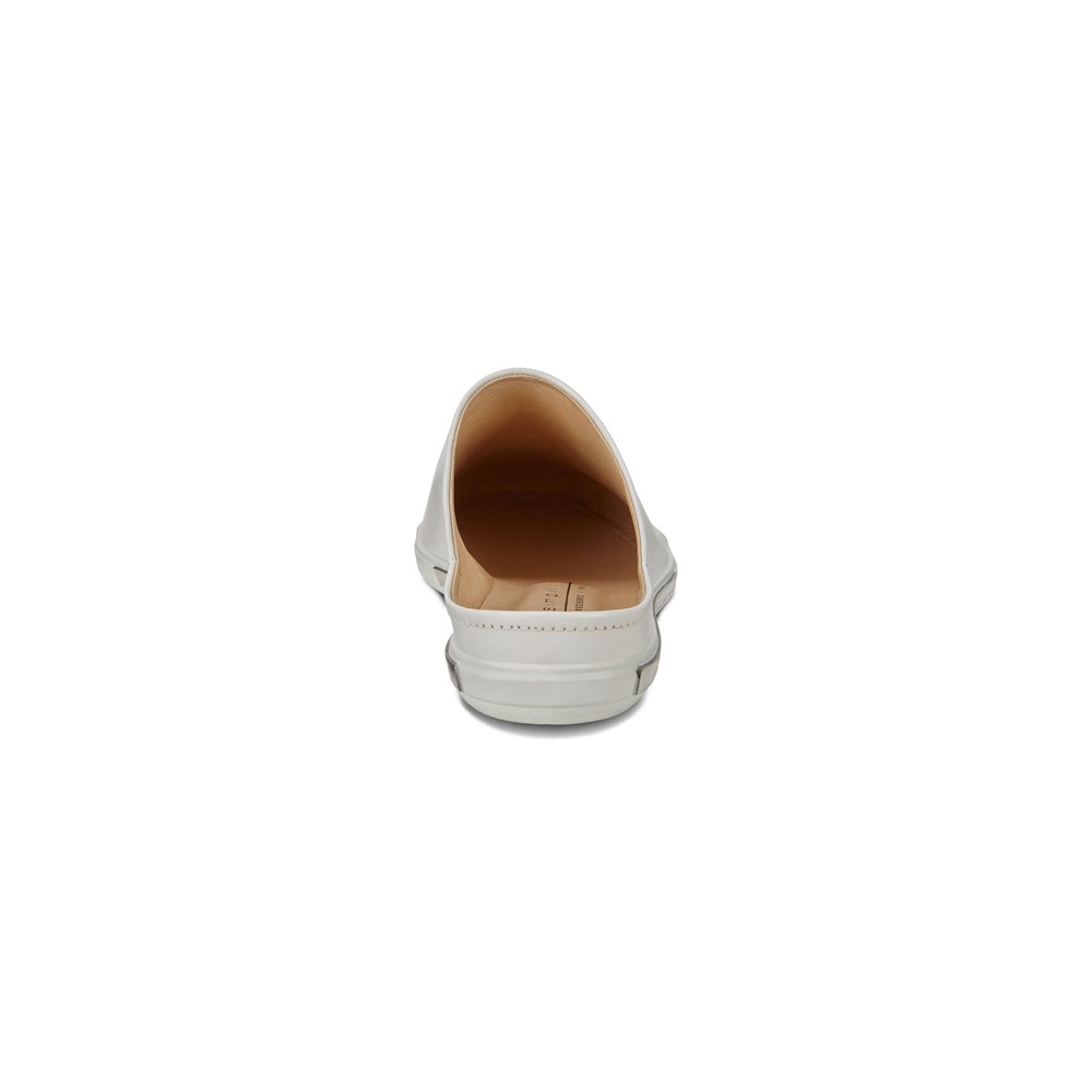 ECCO Womens Ballerinas White - Simpil Ii Mules - EKL-487963